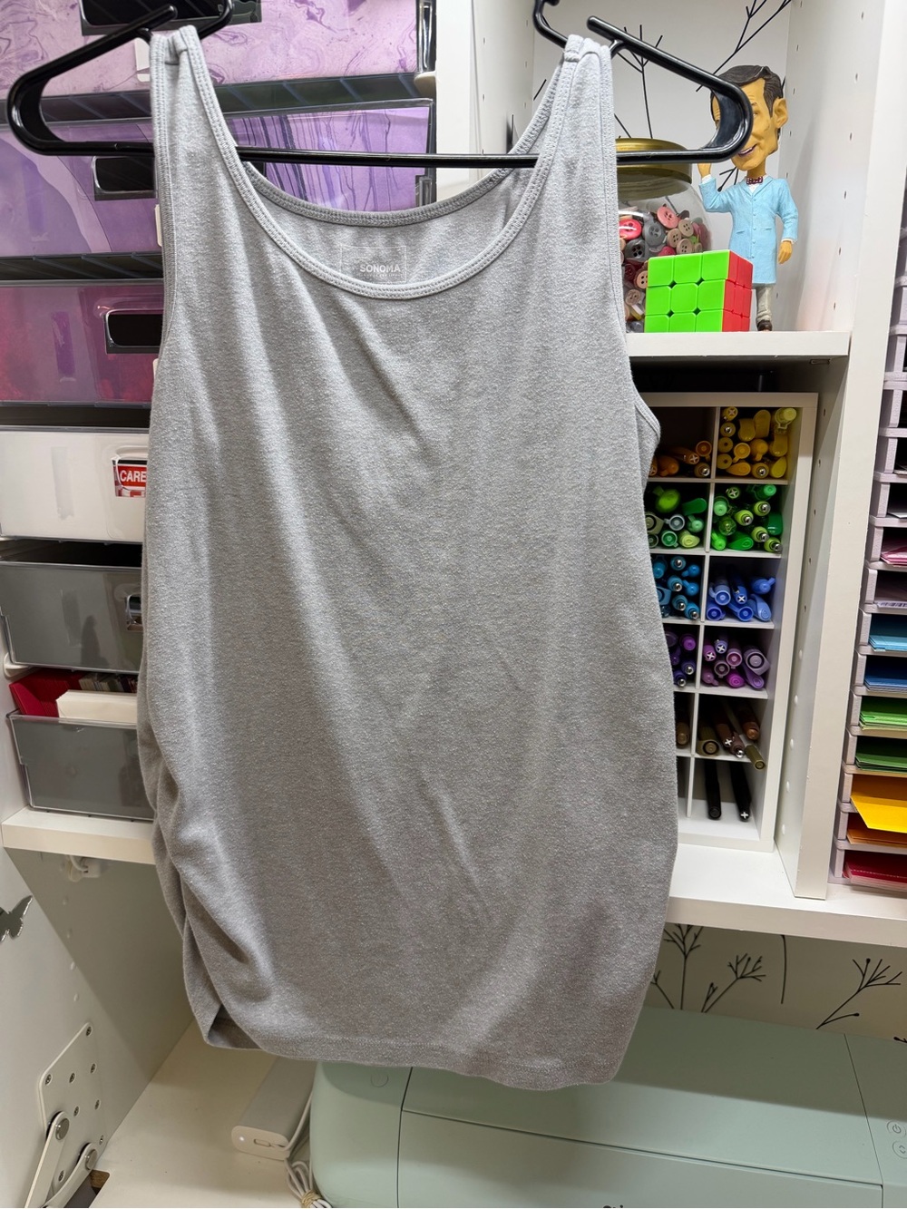 Sonoma Grey Women's Scoop Neck Tank Top